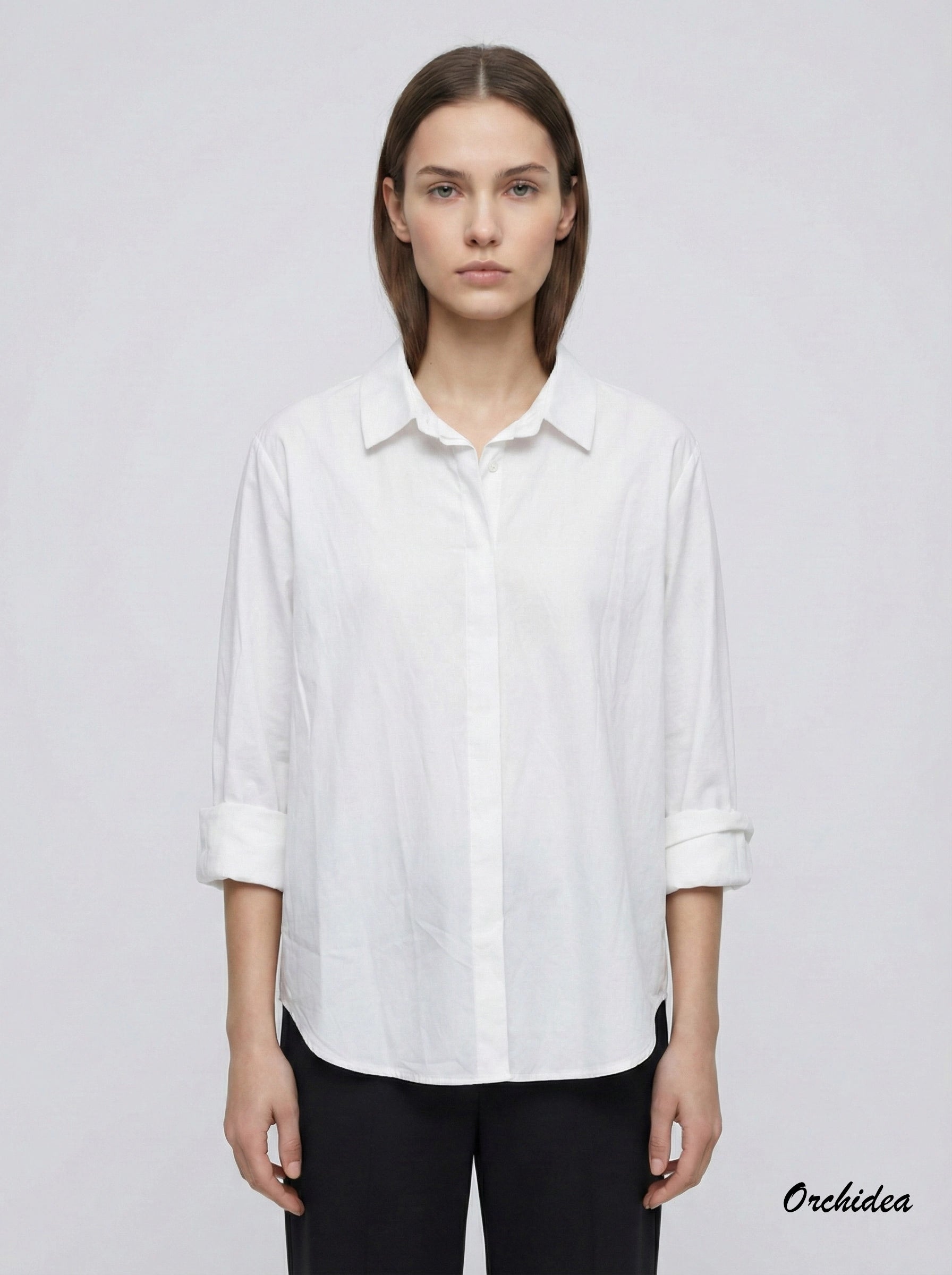 Bílá klasická košile s dlouhým rukávem