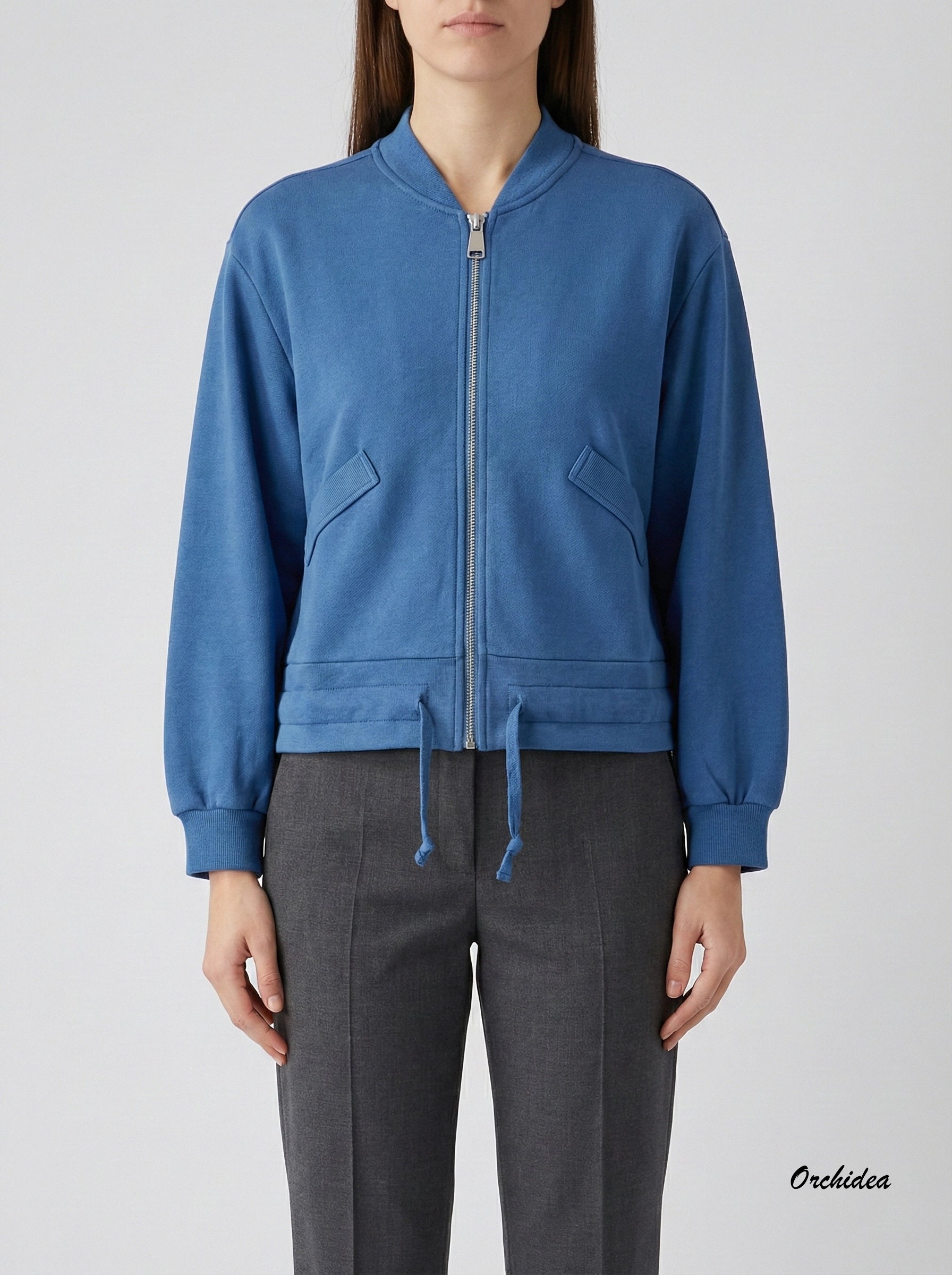 Městský bomber se stahováním a kapsami béžový