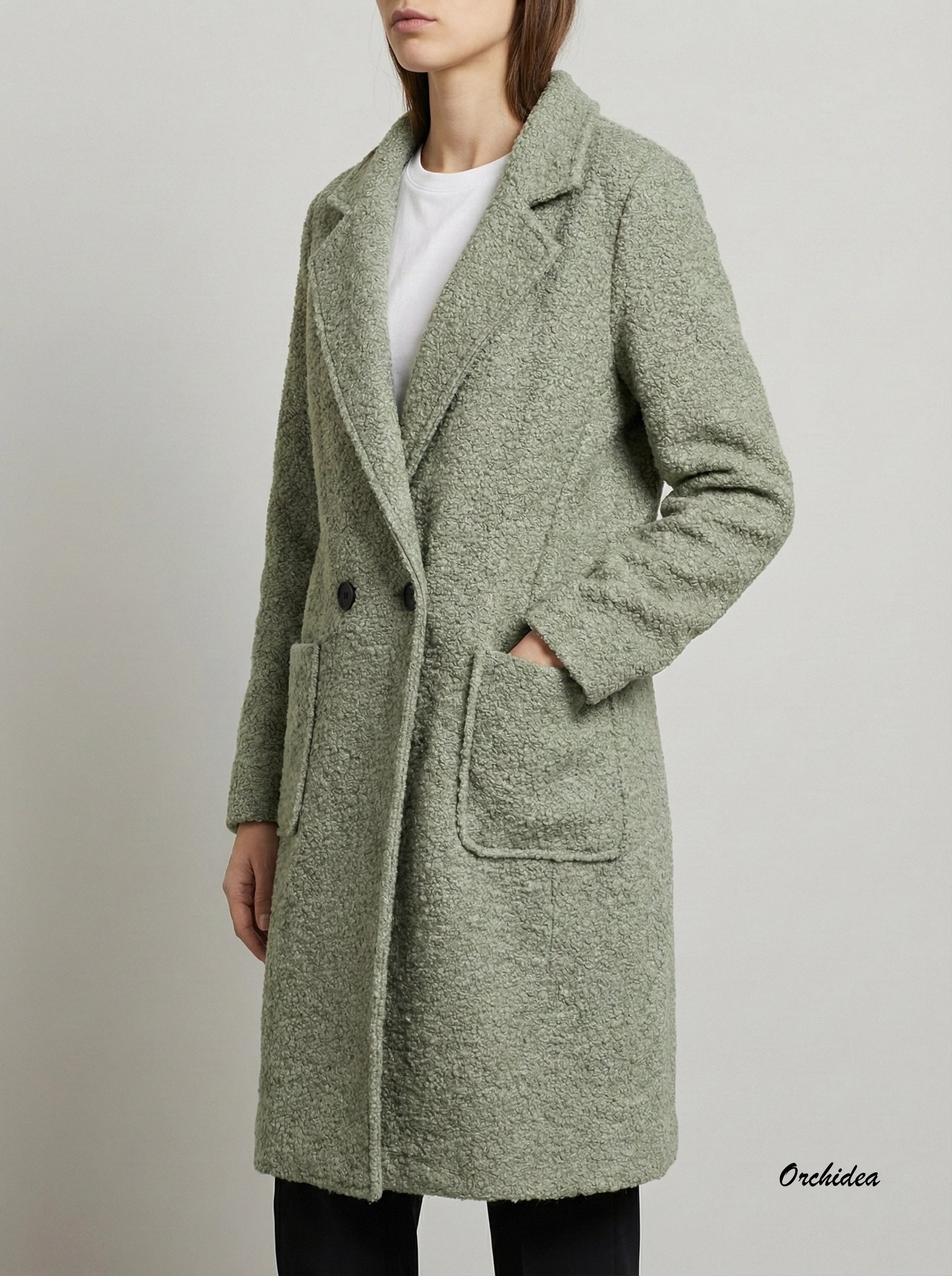 Měkoučké bouclé kabáty „Alpaka style“