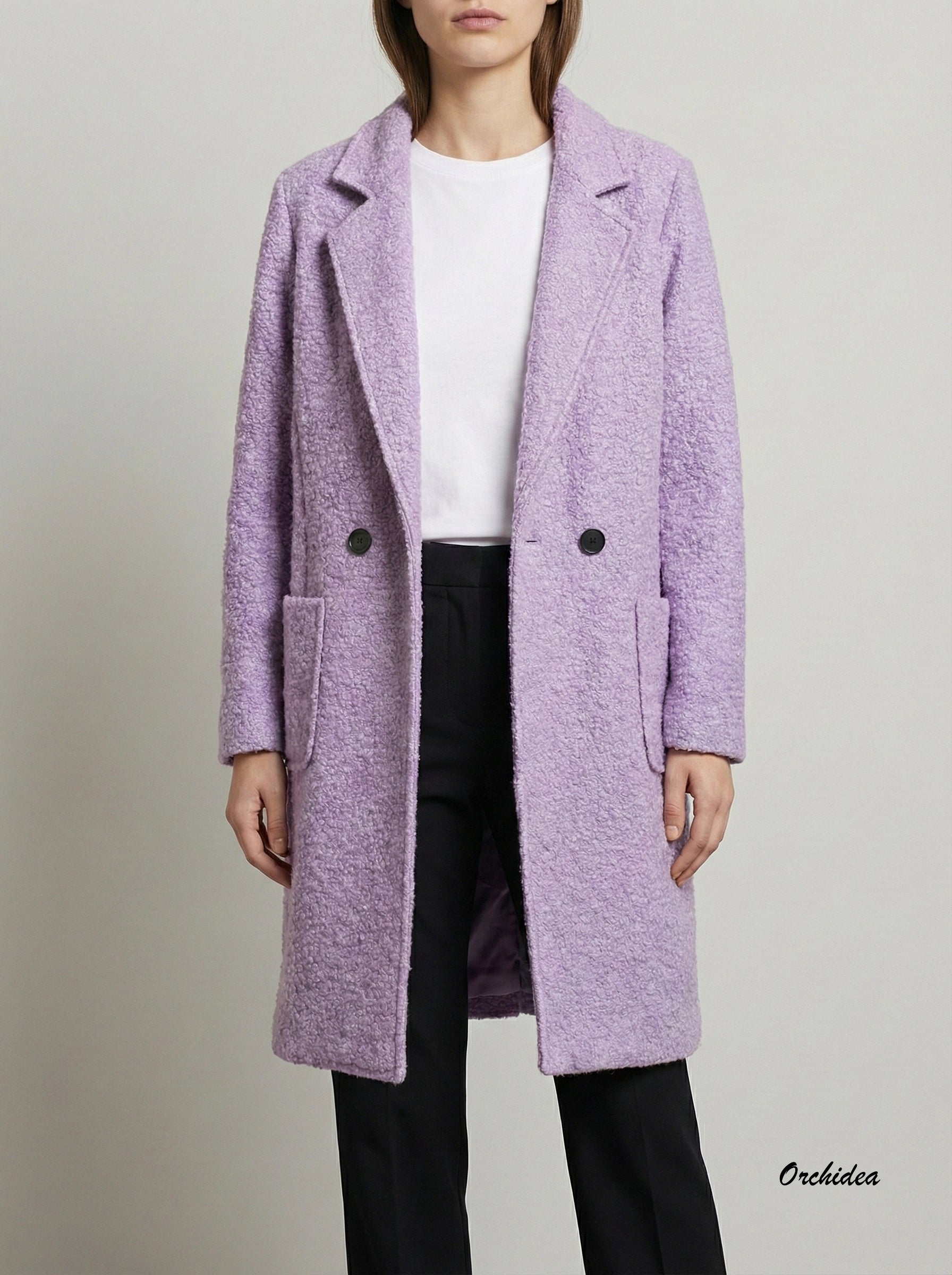 Měkoučké bouclé kabáty „Alpaka style“