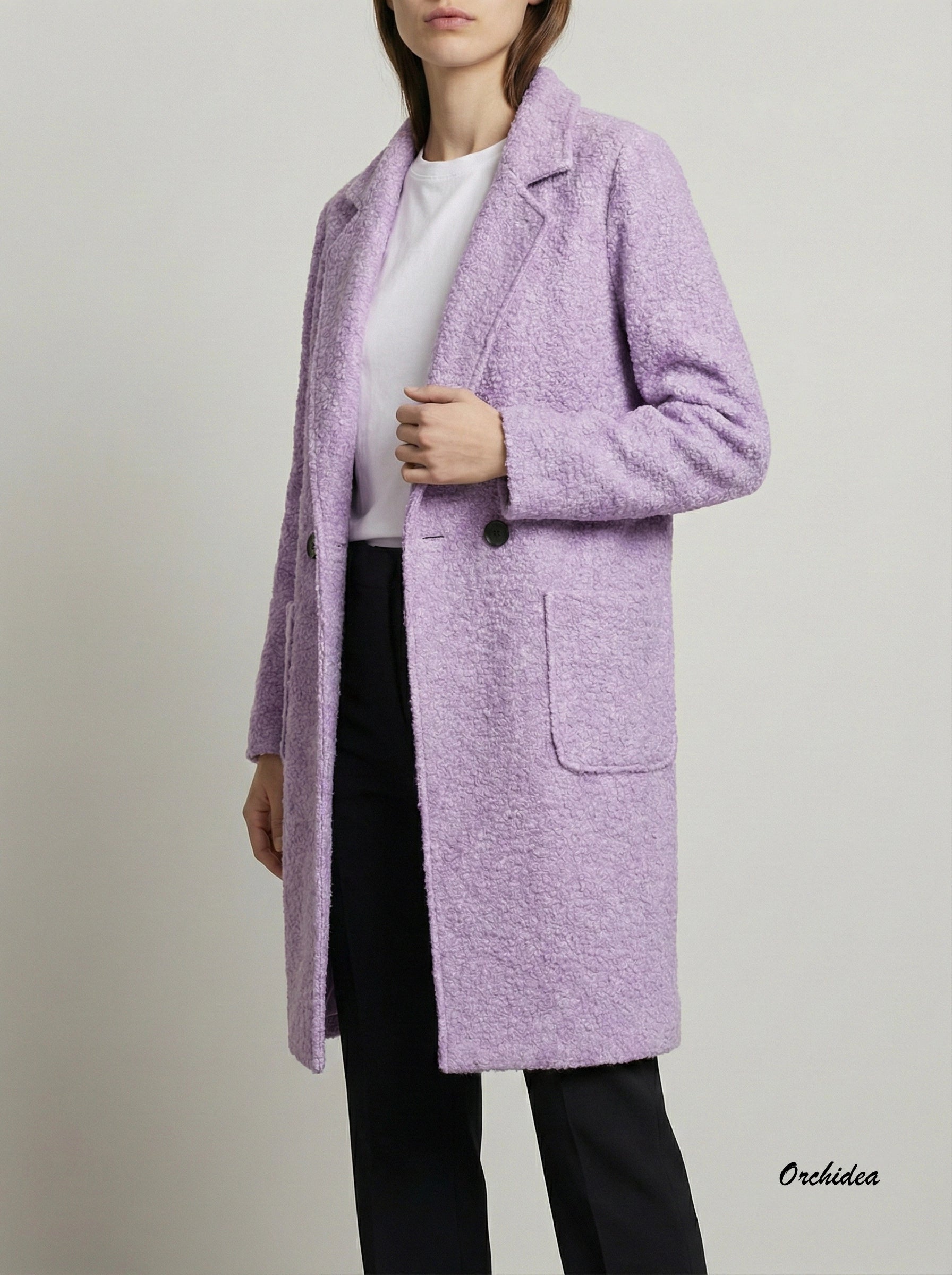 Měkoučké bouclé kabáty „Alpaka style“