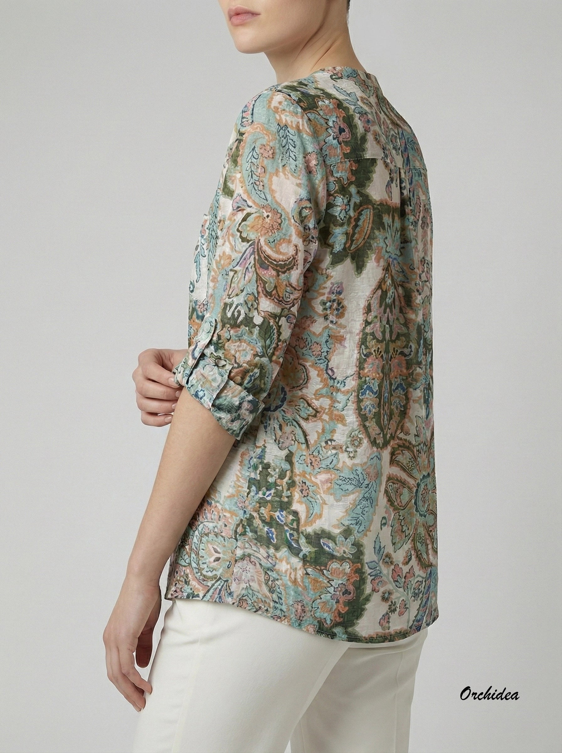 Vzdušná halenka s orientálním „paisley“ vzorem