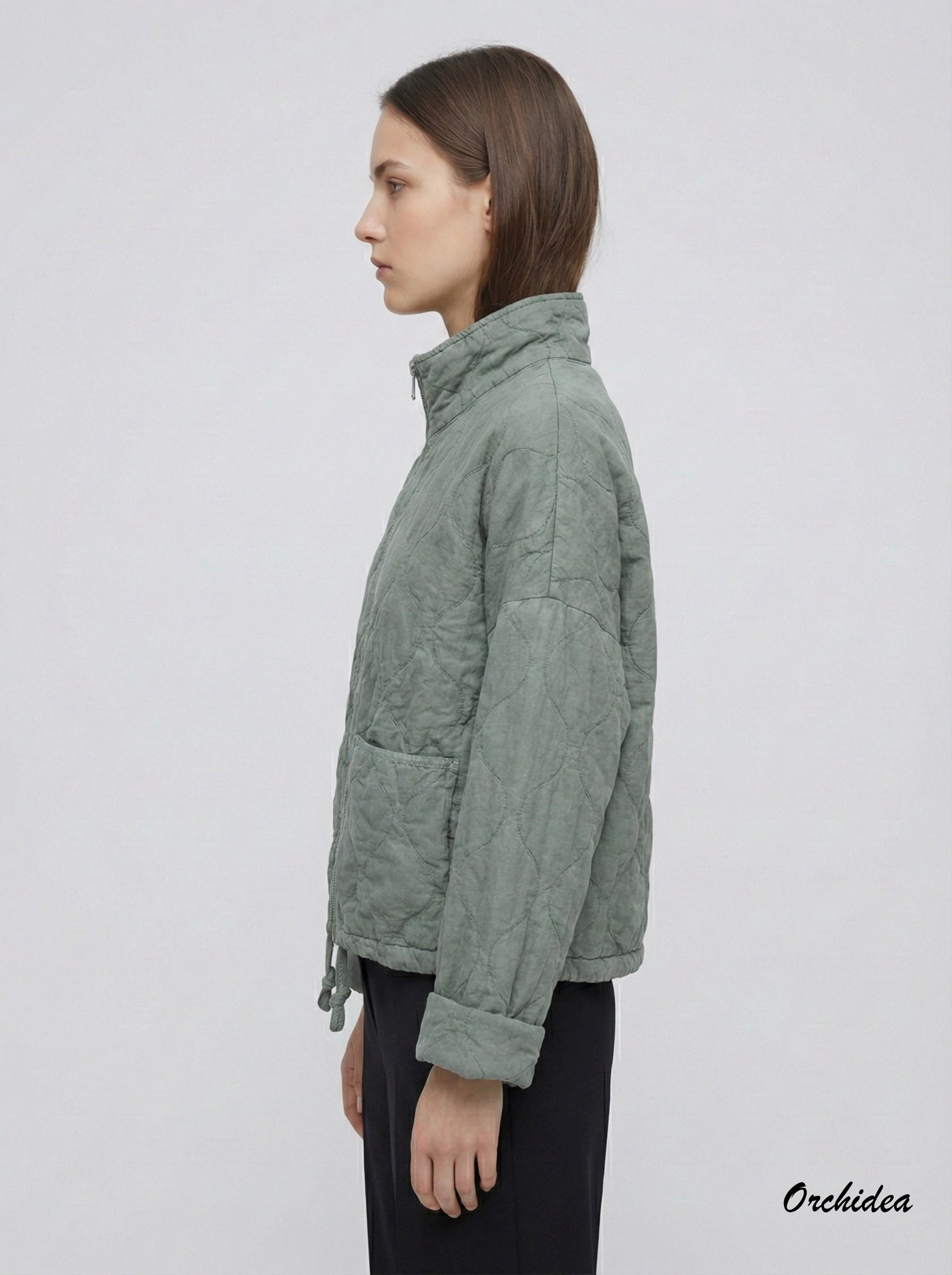 Zelená prošívaná bunda (Kopie)